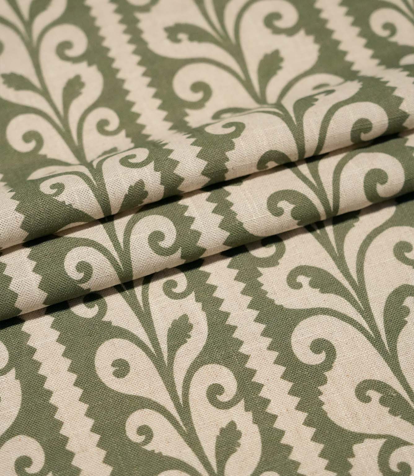 Walled Garden Fabric / Olive Green