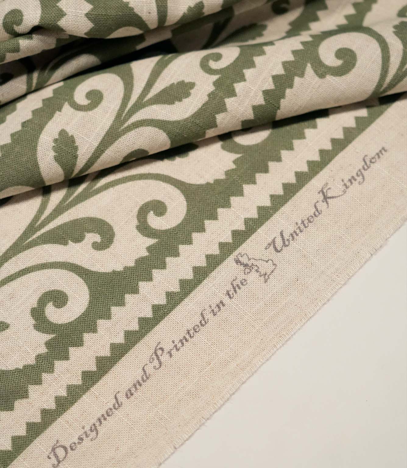 Walled Garden Fabric / Olive Green