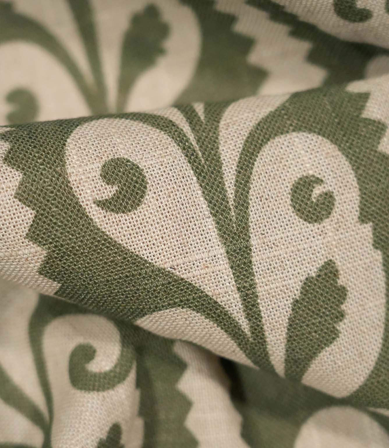 Walled Garden Fabric / Olive Green