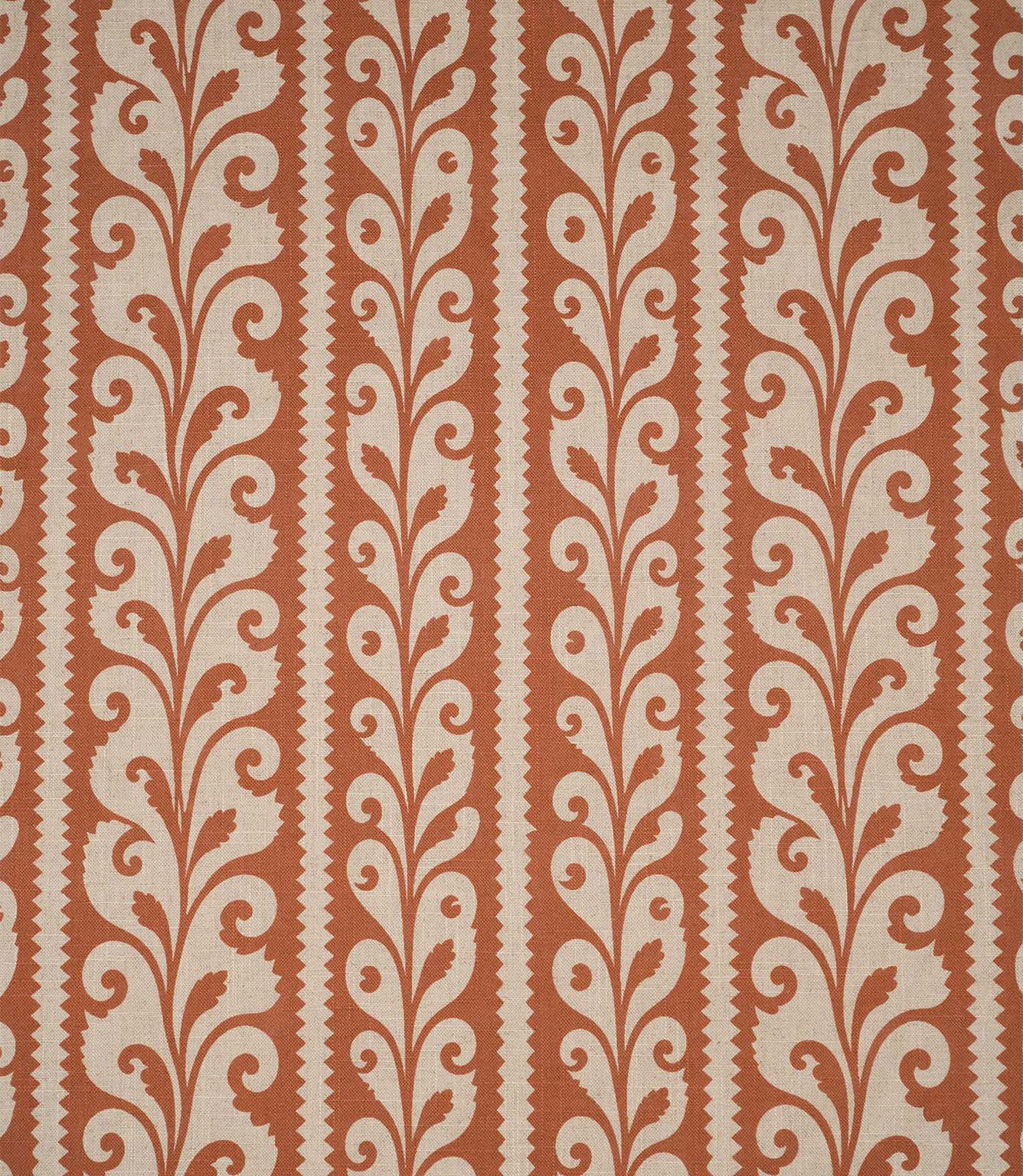 Walled Garden Fabric / Rust