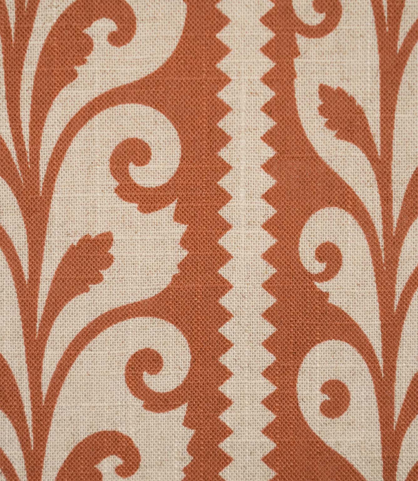 Walled Garden Fabric / Rust