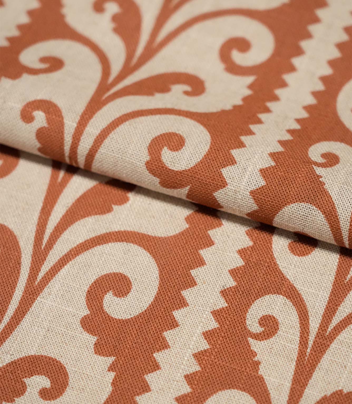Walled Garden Fabric / Rust