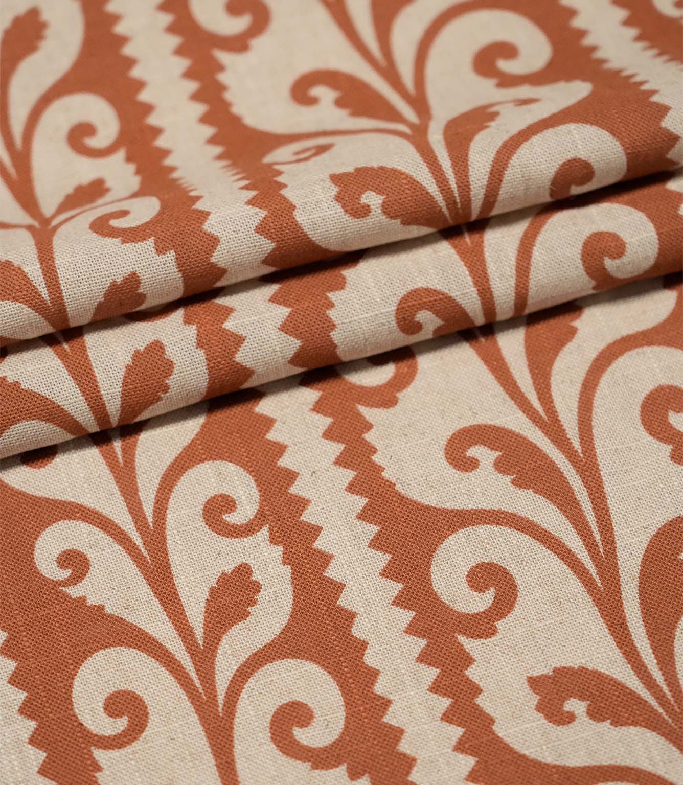 Walled Garden Fabric / Rust