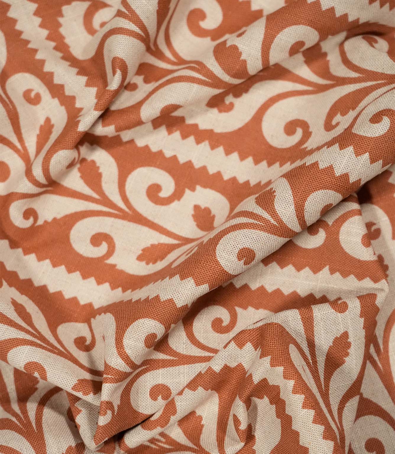 Walled Garden Fabric / Rust