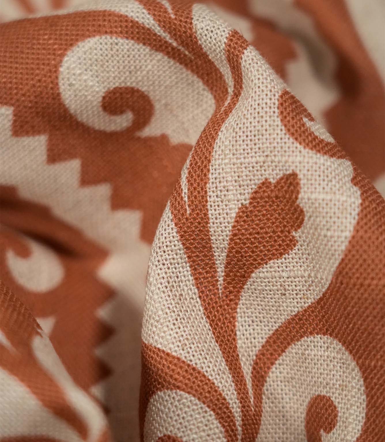 Walled Garden Fabric / Rust