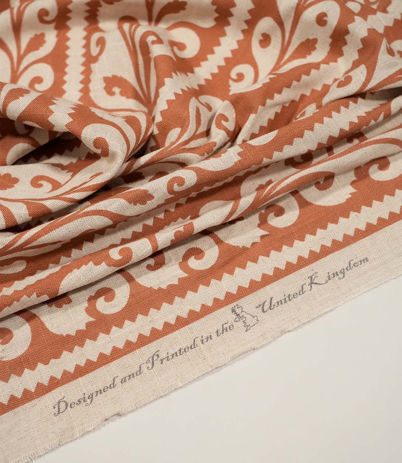 Walled Garden Fabric / Rust