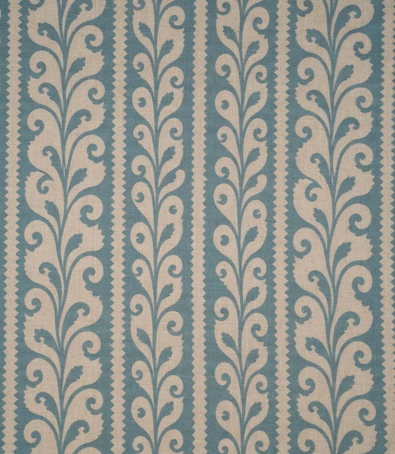 Walled Garden Fabric / Steel Blue