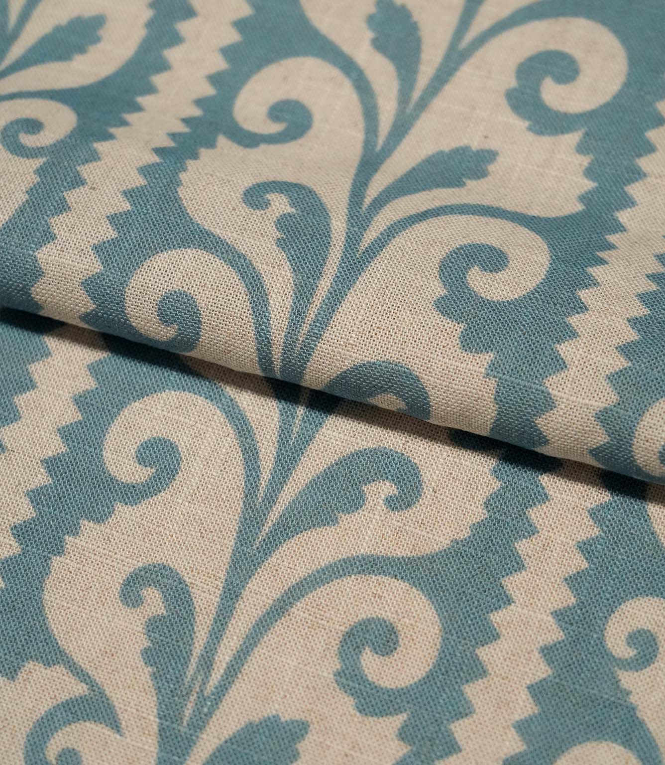 Walled Garden Fabric / Steel Blue