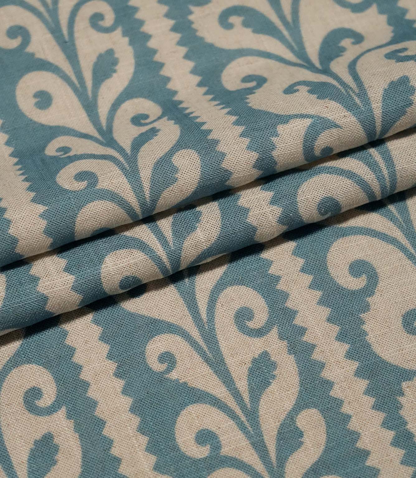 Walled Garden Fabric / Steel Blue