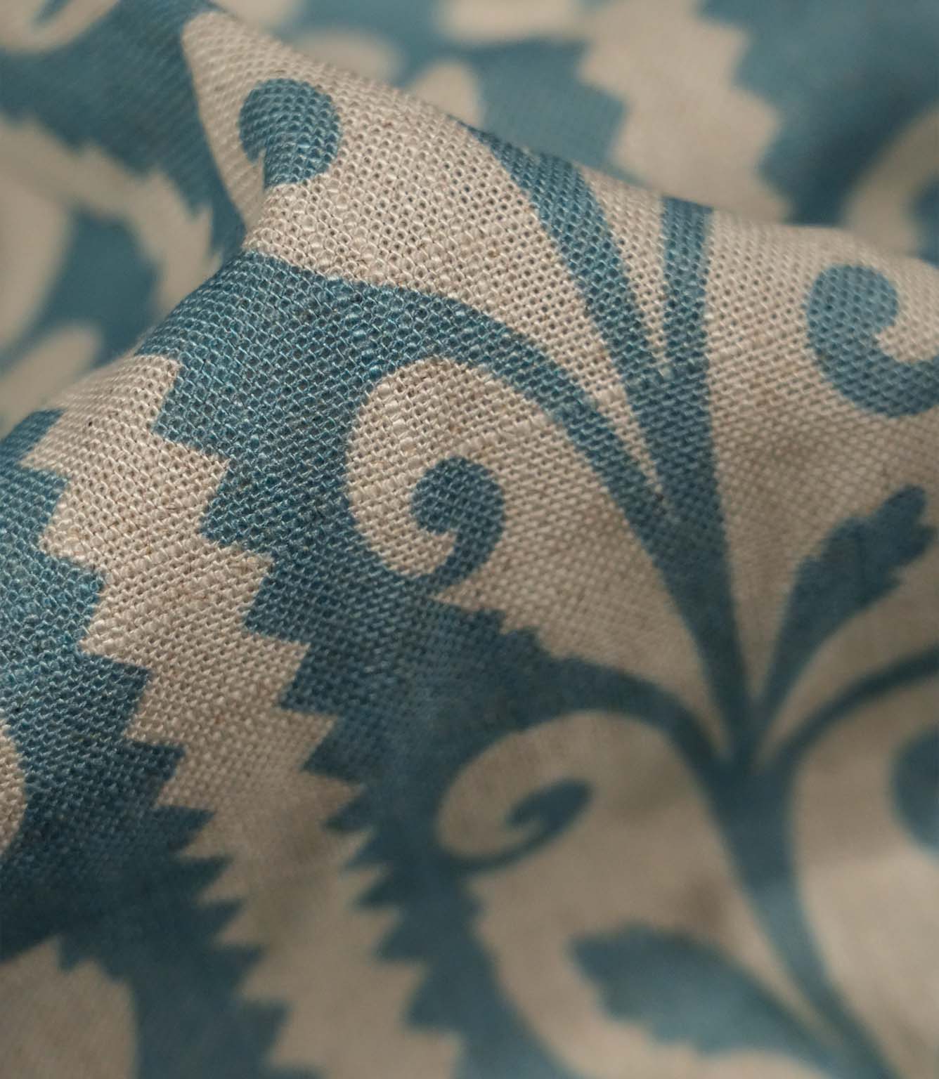Walled Garden Fabric / Steel Blue