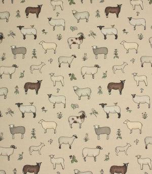Wandering Wool Oilcloth Fabric / Linen