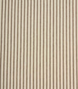 Wedmore Wide ivory striped fabric featuring narrow taupe embroidered stripes on a soft woven cream background.