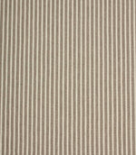 Full width view of Wedmore Wide woven stripe upholstery fabric with a textured embroidered stripe design.