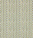 Wildwood Saltwater fabric featuring a small-scale Scandi botanical design with soft blue leaves, green stems and mustard yellow details on a natural cream background.