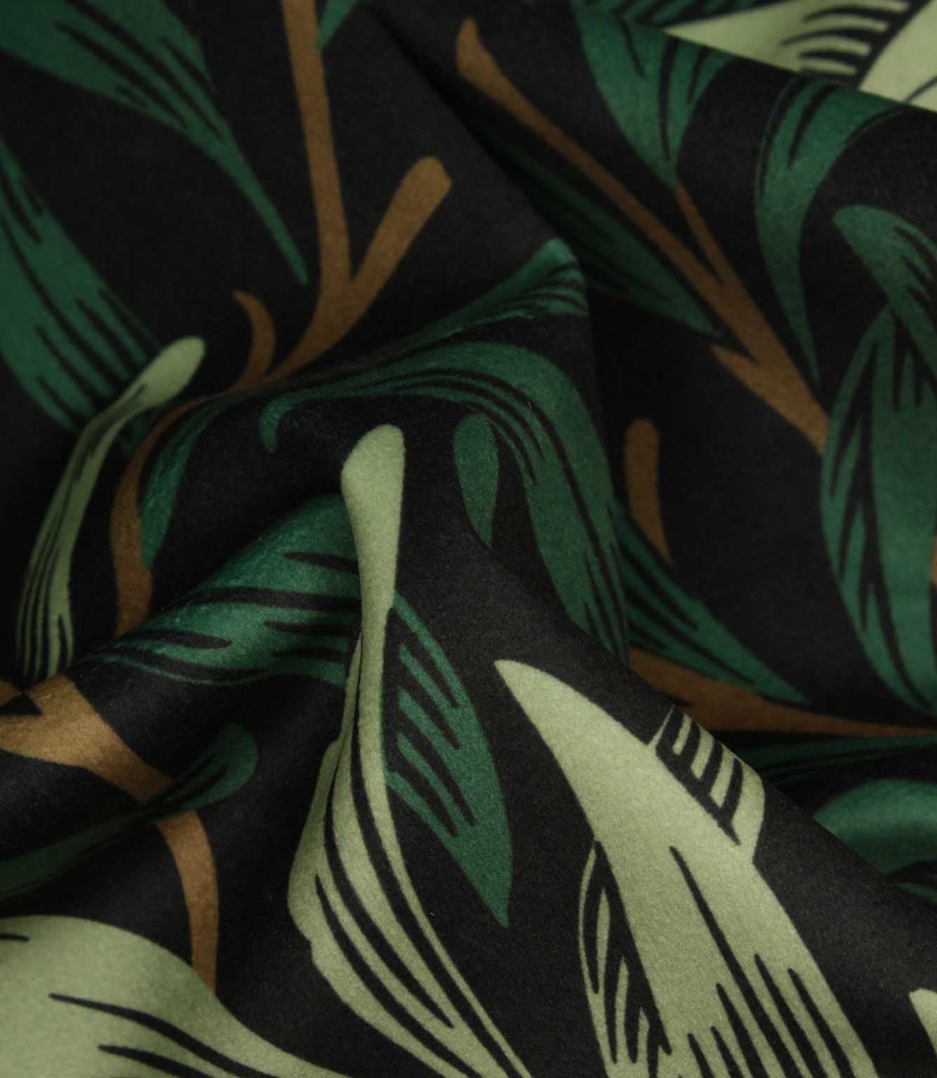 Willow Bough Velvet Fabric / Jungle
