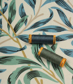 Willow Bough Velvet Fabric / Seafoam