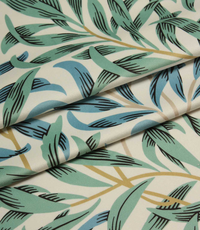 Willow Bough Velvet Fabric / Seafoam