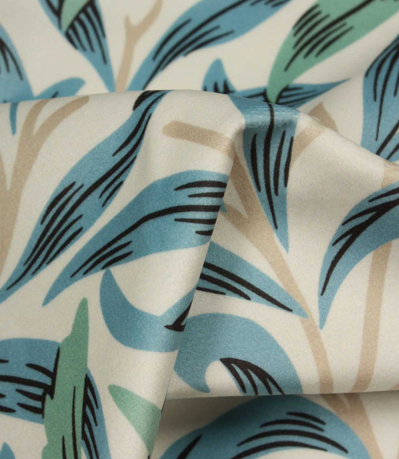 Willow Bough Velvet Fabric / Seafoam