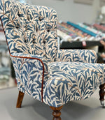 Willow Bough Tapestry Fabric / Azure