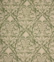 Decorative fabric pattern with green and beige design