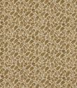 Woodcliff Dune fabric featuring a small-scale Scandinavian-inspired foliage design with stylised oak leaves and delicate branching stems in warm beige, sand and taupe tones on a natural cream background.