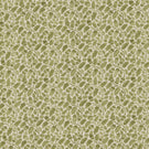 Woodcliff Kelp fabric featuring a small-scale Scandinavian-inspired foliage pattern with stylised oak-like leaves and delicate branching stems in soft olive and sage green on a warm cream background.