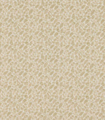 Woodcliff Oyster fabric featuring a delicate, small-scale Scandinavian-inspired botanical pattern of stylised oak leaves and branching stems in soft oyster beige and ivory tones, arranged in a repeating foliage design.