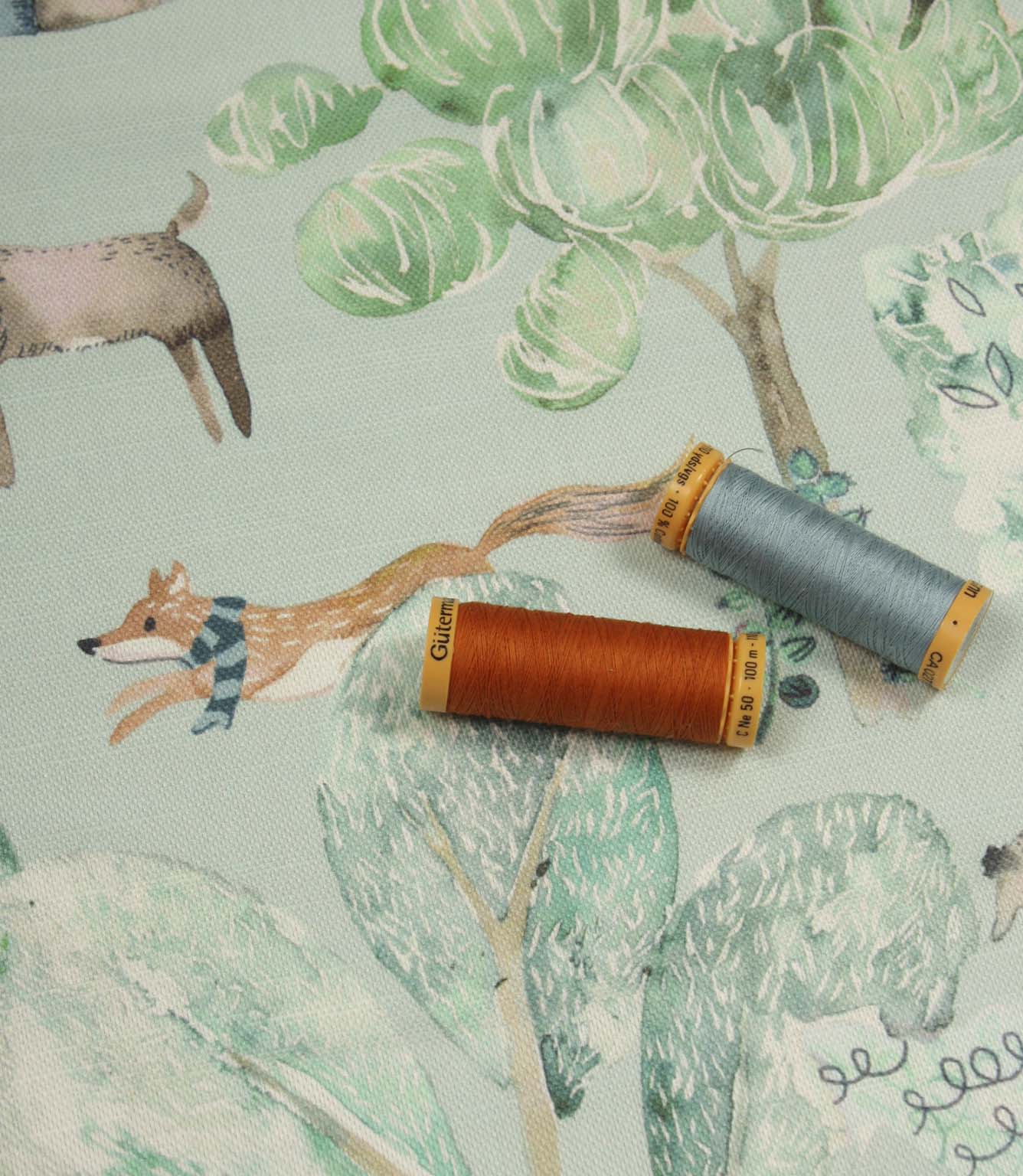 Woodland Adventures Fabric / Aqua
