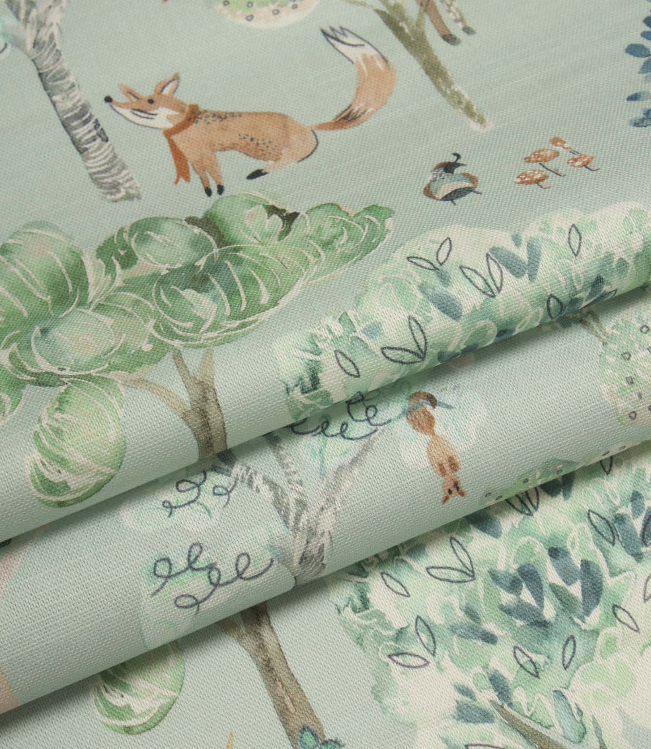 Woodland Adventures Fabric / Aqua