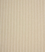 Wooton Wide natural striped fabric with embroidered vertical stripes and a soft woven texture.