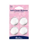 Self Cover Buttons 29mm, Metal Top