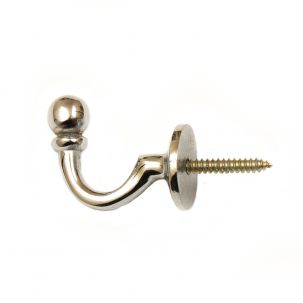 Hooks & Rings - Nickel Tieback Hooks