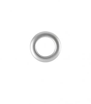 Tape, Buckram & Eyelets - 36mm Clip on Eyelet ring Satin Chrome