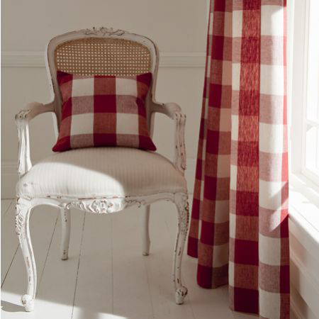 Gingham fabric for a country feel