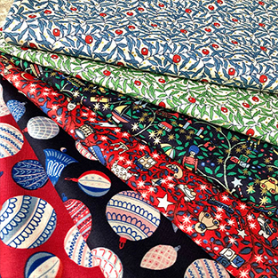 Christmas Fabric Bunting Christmas Fabric Bunting