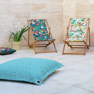 Create impact with colourful outdoor fabric Create impact with colourful outdoor fabric