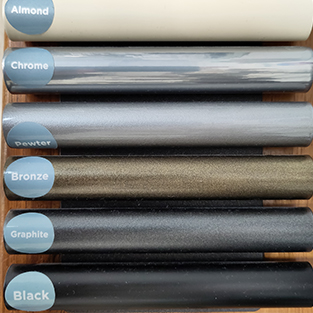 Types of tracks and poles for bay windows Types of tracks and poles for bay windows