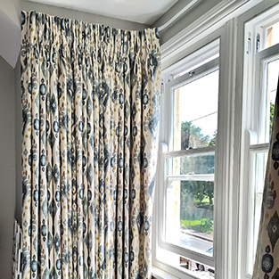 Consider how the curtains will stack Consider how the curtains will stack