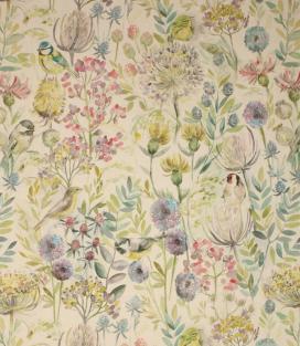 Using bird print fabric to bring the outside in Using bird print fabric to bring the outside in