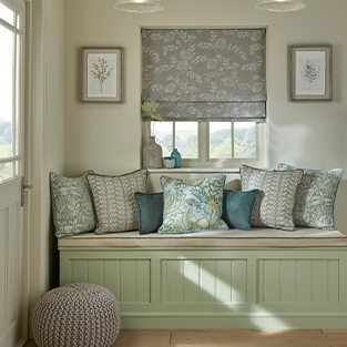 Creating a traditional style with a roman blind