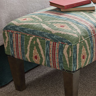 How Much Upholstery Fabric Do I Need to Cover a Footstool?