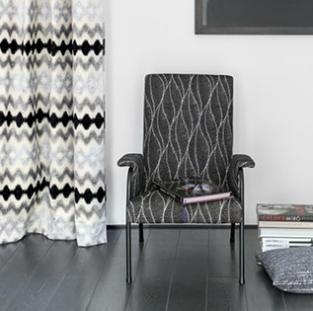 Ikat fabric for statement upholstery pieces