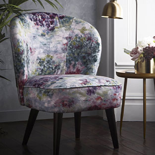 Make a statement with a velvet chair