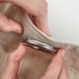How to put eyelets in fabric step three How to put eyelets in fabric step three