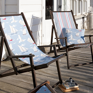 Take your maritime fabric outside Take your maritime fabric outside