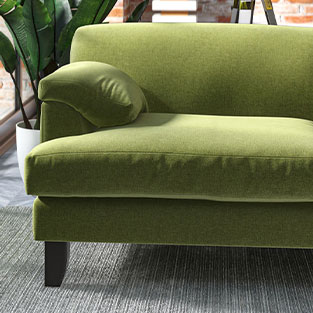 Brave Colour with Green Upholstery Fabric