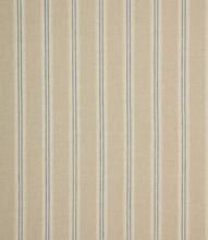 Cotswold Linen Stripe Fabric / Petrol Blue