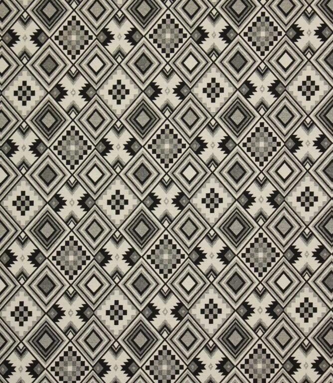JF Aztec Greyscale Fabric / Noir