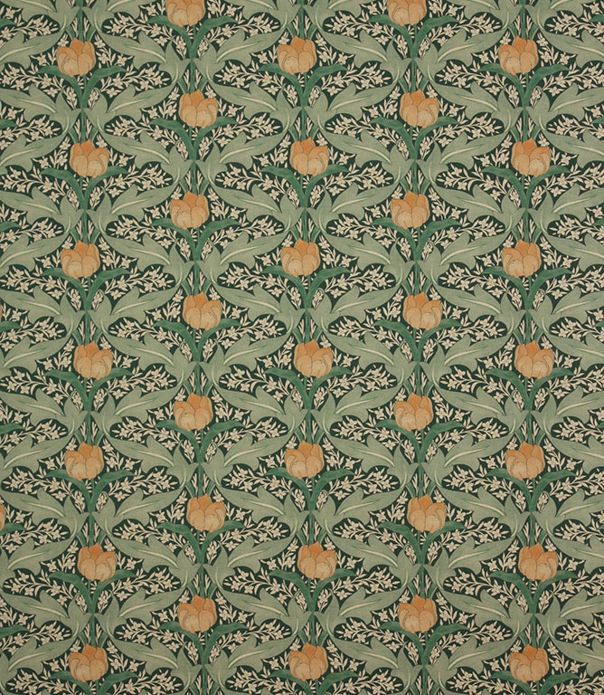 Tulip Deco Fabric / Green