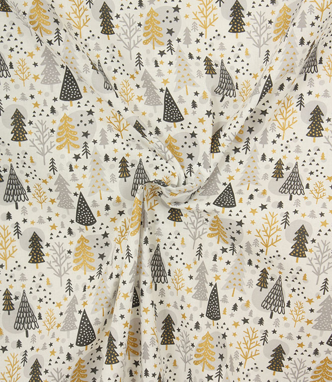 Christmas Forest Fabric / Blanc
